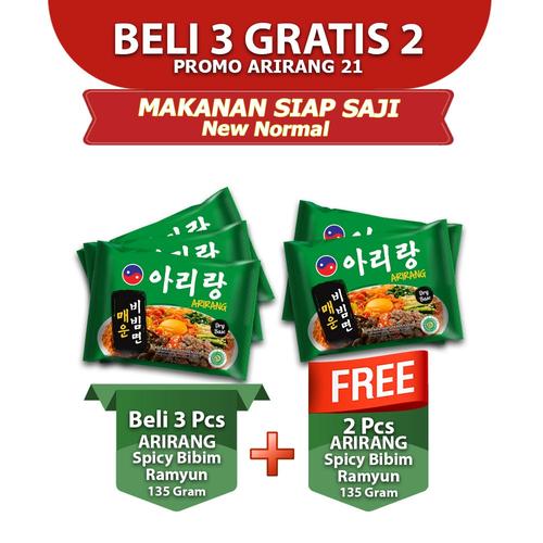 Foto Produk ARIRANG SPICY BIBIM RAMYUN 135g Beli 3 pcs FREE 2 pcs (AR21) dari Arirang Official Store