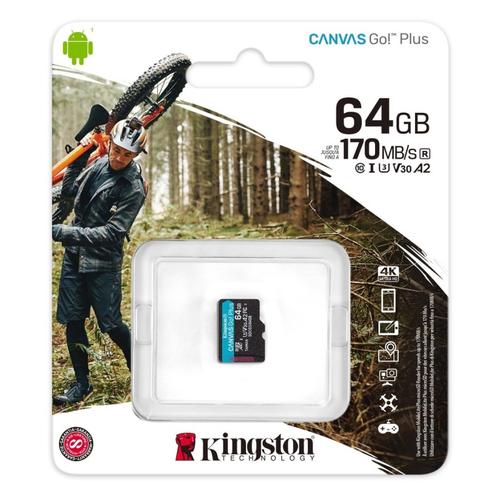Foto Produk Micro SD Kingston Canvas 64gb GO Plus 4K 64 gb Memory Card MicroSD A2 dari PojokITcom Pusat IT Comp