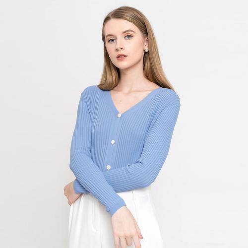 Foto Produk Chocochips - Helma Cardigan Blue/ Outer Rajut dari Chocochips Official Shop