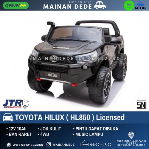 Foto Produk Mainan Mobil Aki Anak Toyota HILUX HL850 License - HITAM NON PAINT dari Mainan Anak Dede