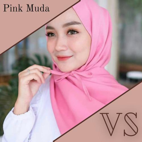 Foto Produk Pashmina Tali Diamond Hijab Instan | Pashmina instant Berkualitas - Pink Muda dari Veergie Store