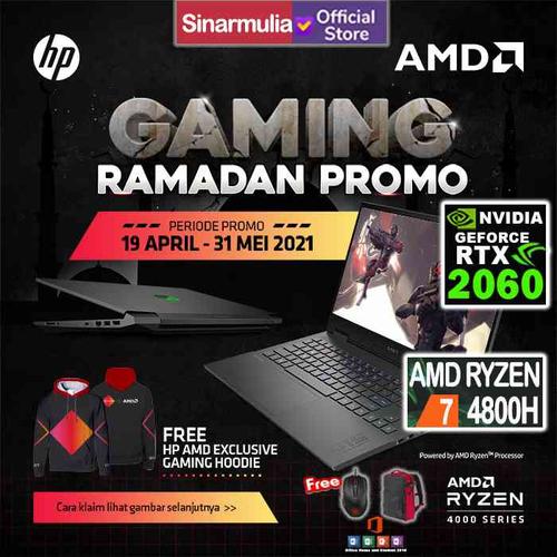 Foto Produk HP OMEN 15-en0013AX RYZEN 7-4800H 512GB SSD 144hz 16GB RTX 2060 6GB dari Sinarmulia Sukses Makmur
