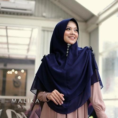 Foto Produk Jilbab Hijab Kerudung Instan Tali Kerut Khimar Malika Syari 2 Layer - Mocca dari gnuahijab