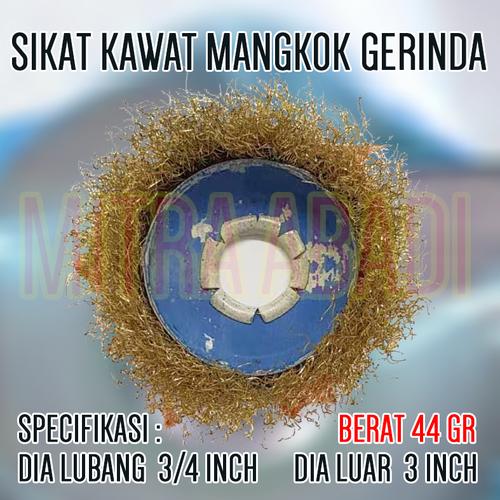 Gambar Sikat Kawat Mangkok Gerinda / Cup Brush Gerinda Tangan - 44 gram dari Toko Mitra Abadi Jakarta Barat Tokopedia