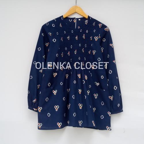 Foto Produk Atasan Batik Jumputan 53 Nevy - M dari OlenkaCloset