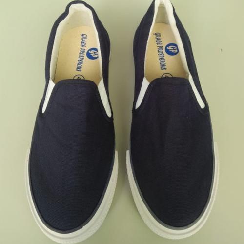 navy canvas shoes