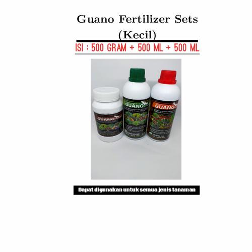 Foto Produk Pupuk Organik Guano Bio Fertilizer Sets (0.5 liter+0.5 liter+0.5 kg) dari Guano Bio Fertilizer