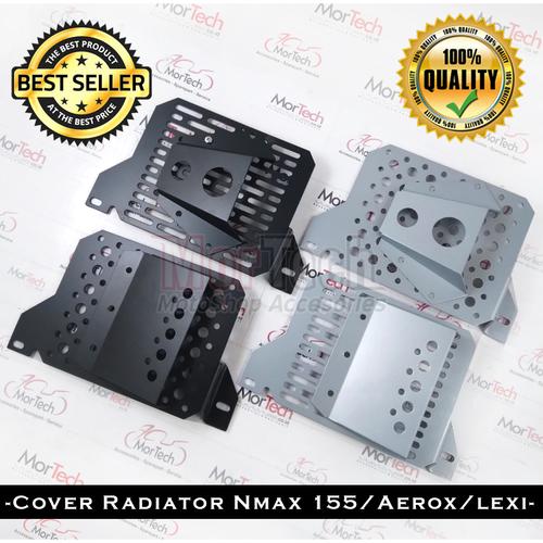 Foto Produk Cover Tutup Radiator NMax + Air Scoop Model Sarang Tawon Bahan Tebal - 02 Bulat Hitam dari Mortech shop