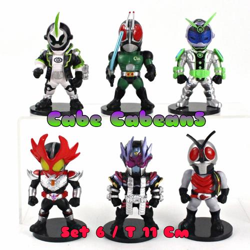 Foto Produk Mainan Kamen Rider Action Figure Set 9 Soft Rubber - SET 6 A dari CABE CABEAN5