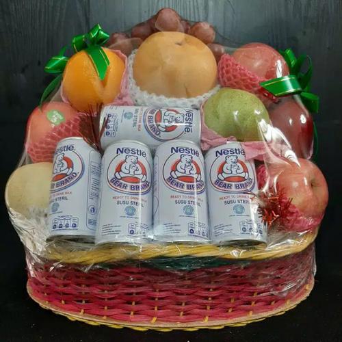 Foto Produk parsel buah dengan supplement dan kue ukuran M dari Kilauberkah
