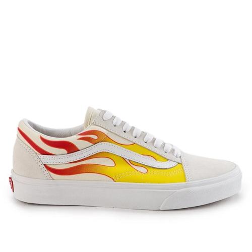 flame vans white