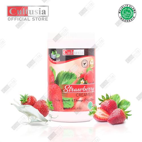 Foto Produk CULTUSIA CREAMBATH 1000ML BPOM - CREAMBATH RAMBUT CULTUSIA 1000ML - STRAWBERRY dari Cenny Store