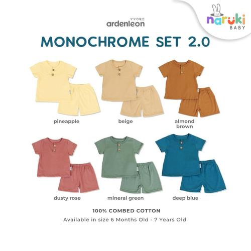 Gambar Ardenleon Monochrome Set Kids Arden Leon Baju Setelan Anak (NEW COLOR) - Pineapple, S dari naruki Jakarta Barat Tokopedia