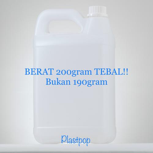 Foto Produk (GOJEK) jerigen 5 liter / minyak goreng / 5 kg / 5kg / HDPE 5 liter dari plast pop