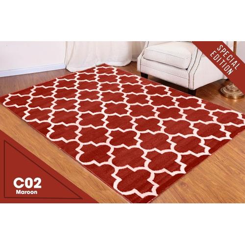Jual Cicisan Karpet Polypropylene 100x150 cm - C01 MAROON - Kota Tangerang - Cicisan Home Official | Tokopedia