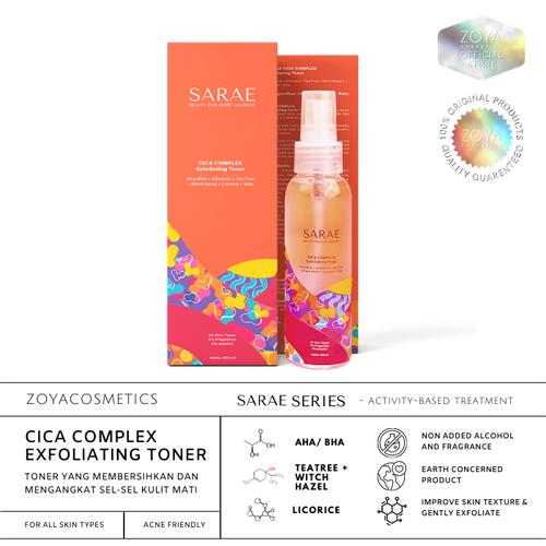 Gambar Sarae CICA Complex Exfoliating Toner dari Zoya Cosmetics Official Kota Bandung Tokopedia