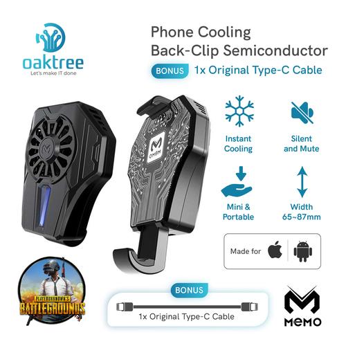 Foto Produk MEMO DL01 Fan Cooler Radiator Pendingin HP Cooling Fan Gaming - MEMO DL01 dari Oaktree