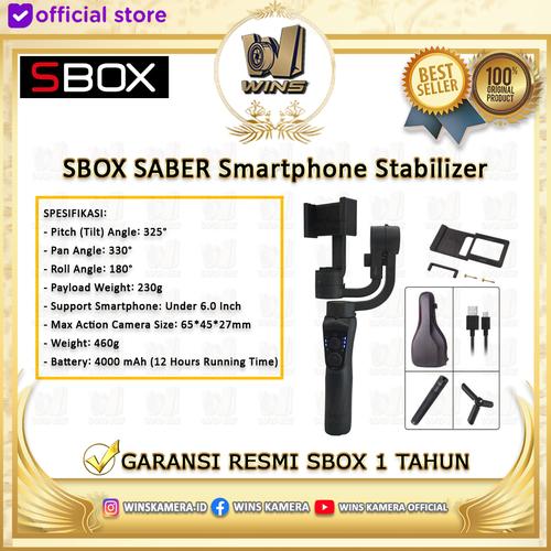 Gambar SBOX Saber Gimbal - 3 Axis Smartphone Stabilizer Garansi Resmi dari WINS OFFICIAL STORE undefined Tokopedia