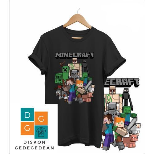 Jual Kaos Game - Kaos Minecraft -Baju 