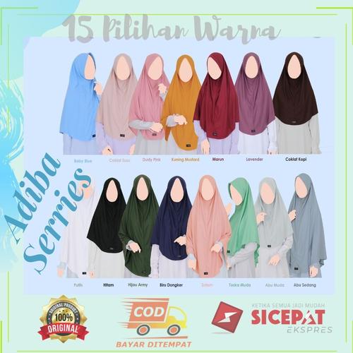 Foto Produk Hijab Khyar Original Adiba Series Hijab adem Muslimah Hijab Khayr - S, COKLAT SUSU dari Djilan Shop