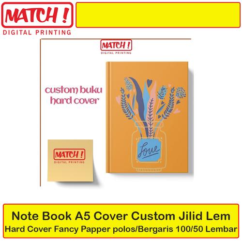 Gambar cetak custom buku jurnal, hand book, notebook dari Match Digital Printing Jakarta Barat Tokopedia
