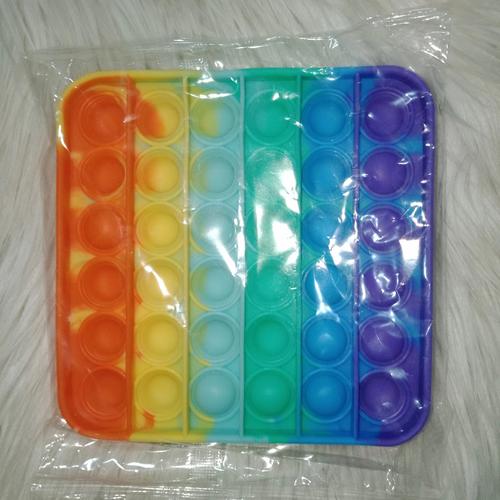 Jual pop it fidget toy kotak rainbow 