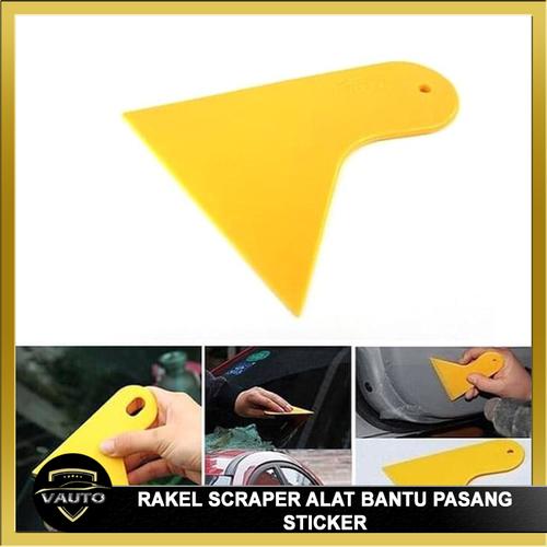 Foto Produk RAKEL SCRAPER ALAT BANTU PASANG STIKER KACA FILM WALL STICKER - besar dari vauto