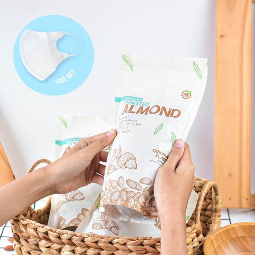 Foto Produk Natural Roasted Almond (Panggang) 500 Gr dari House Of Organix