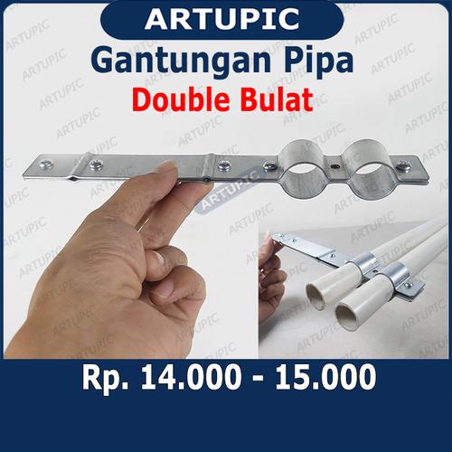 Foto Produk Gantungan Pipa Double Bulat S-hook S-hanger Jalur Minum Kandang Ayam dari ArtupicPeralatanPeternak