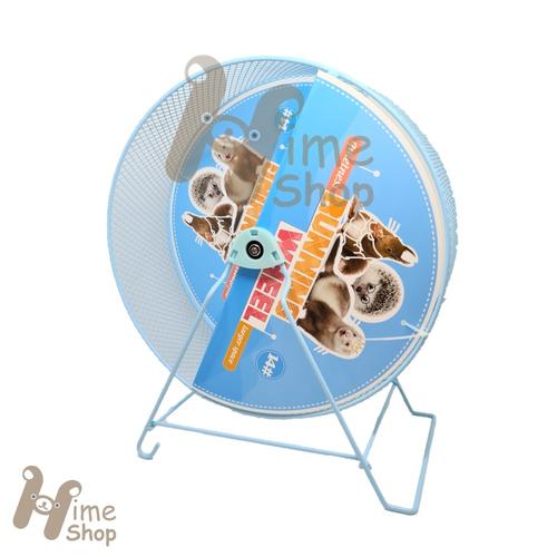 Foto Produk DaYang Silent Jogging Wheel 14 Mainan Roda Putar Besi Running Quiet - Biru dari Hime petshop