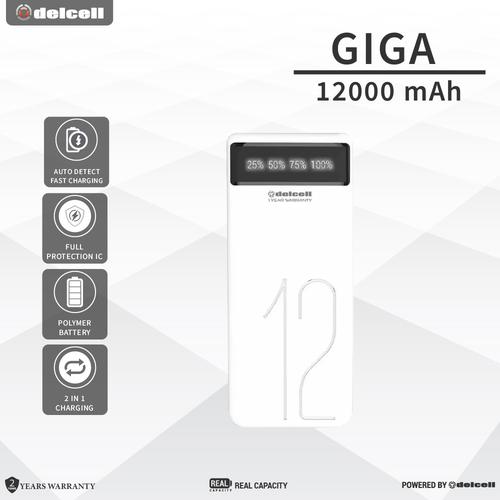 Foto Produk Delcell 12000mAh Powerbank GIGA Real Capacity - Digital Display dari DelCell