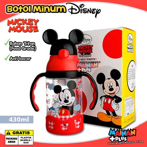 Foto Produk BOTOL MINUM ANAK DISNEY ORIGINAL TRITAN FOOD GRADE BPA FREE - MICKEY dari MainanPlus