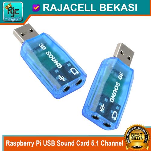 Jual Raspberry Pi USB Sound Card 5.1 Channel Audio Plug and Play - Kota ...