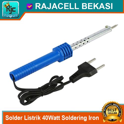Foto Produk Solder Listrik 40W 40watt Alat patri timah Soldering Iron Repair Tools dari RAJACELL BEKASI