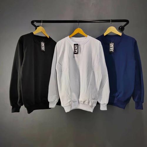 Jual Sweater Crewneck Polos Pria Wanita 