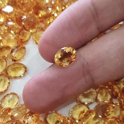 Foto Produk Natural Citrine HQ Golden Yelow 10x8mm Batu Permata Alami bkn LabCreat dari Sisca Wijaya Gems Natural Grosir