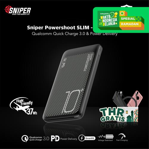 Foto Produk Sniper Powerbank Powershoot SLIM 10000mAh - S411501 dari Sniper Indonesia