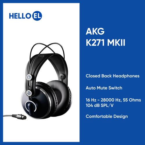 AKG K271 MKII Headphone Perekam Monitor Profesional Baru Asli Headset HIFI  Berkabel|Earphone \u0026 Headphone| - AliExpress