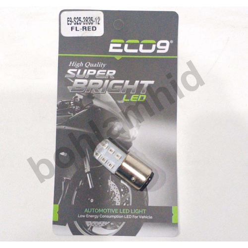 Foto Produk LAMPU LED REM MOTOR LUMINOS Bayonet S25 Merah Bohlam Stop Flash Kedip - Packing Eco9 dari Bohlam HID