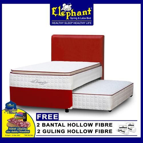 Foto Produk Elephant Springbed Set 2 in 1 Devon 100 x 200 - Maroon dari Elephant Springbed