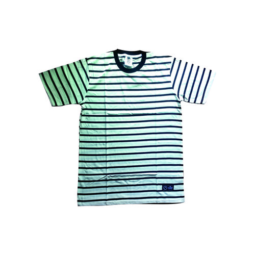 Foto Produk FRUDDY DUDDY - FDDY KAOS STRIPED - HITAM PUTIH COTTON SALUR - M dari Fruddy Duddy