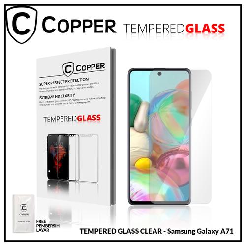 Gambar Samsung A71 - COPPER TEMPERED GLASS FULL CLEAR dari Copper Indonesia undefined Tokopedia