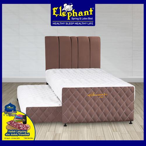 Foto Produk Springbed Elephant 2 in 1 Summer Komplit Set - Choco Radiance, 100 x 200 dari Elephant Springbed