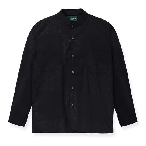 Gambar Baju Koko Motif Duha Muslimwear - Alfath Squared Shirt Black - L dari Duha Muslimwear Jakarta Utara Tokopedia