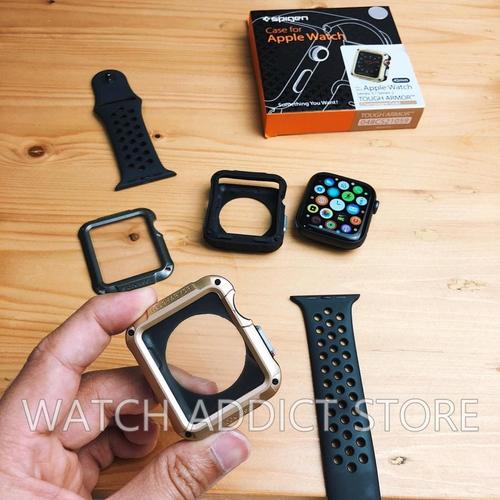 Spigen Strap \u0026 Case Apple Watch 42mm Softcase Rugged Armor Pro | iStyle