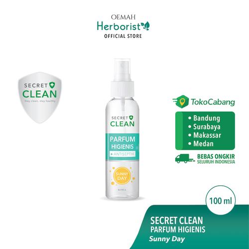 Foto Produk Secret Clean Parfum Higienis + Antiseptik Sunnny Day - 100ml dari Oemah Herborist