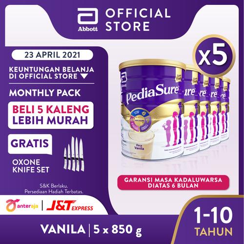 Foto Produk Pediasure Vanila 850 g (1-10 tahun) Susu Formula Pertumbuhan - 5 klg dari Abbott Official Store