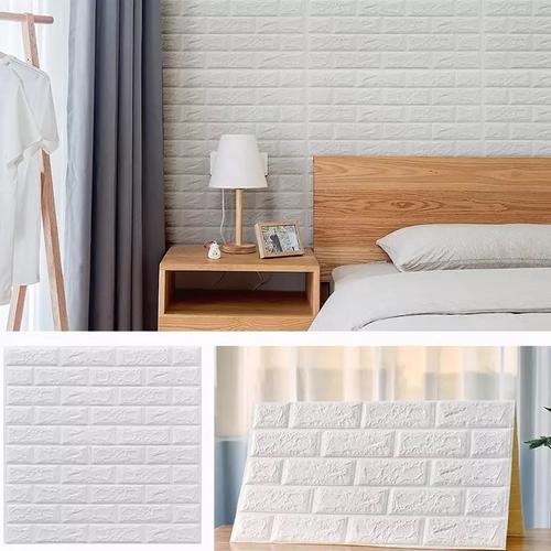 Foto Produk Wallpaper Dinding 3D Foam Batu Bata Waterproof 71 x 78cm dari one mobile 1