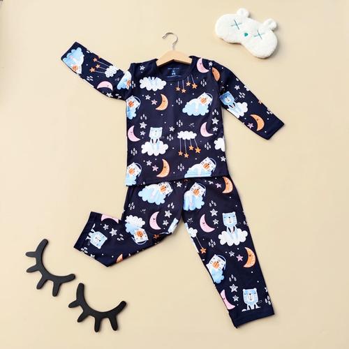 Foto Produk Peachbello Set Piyama Anak Full Print Usia 1-6th - Size 4 (1-2th) dari Peachbello