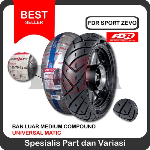 Foto Produk FDR 130/70-12 Sport Zevo Ban Tubeless Motor New Scoopy Vespa Ring 12 dari Ledeng Motor Bandung
